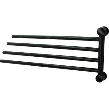 Полотенцедержатель WasserKRAFT K-1034B поворотный Черный — фото 1, Полотенцедержатели