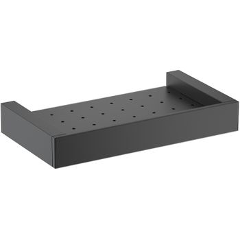 Металлическая полка Timo Petruma 15222/03 Черная матовая — фото 1, Полки для ванной и душа