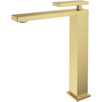 Смеситель для раковины Vincea Dice VBF-2DS2BG Брашированное золото — фото 1, Смесители для раковины