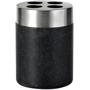 Стакан для зубных щеток Ridder Stone 22010210 Черный — фото 1, Стаканы для зубных щеток