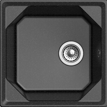 Кухонная мойка GranFest Unique GF-U-500 Черная — фото 2, Кухонные мойки