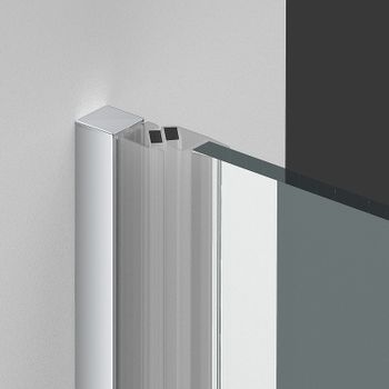 Душевая дверь Vincea Alpha 60 VDP-3AL600CL профиль Хром стекло прозрачное — фото 3, Распашные душевые двери