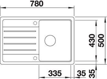 Кухонная мойка Blanco Legra 45 S 522201 Антрацит — фото 3, Кухонные мойки