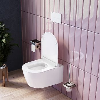 Унитаз Damixa Jupiter DX77C1700SC подвесной с сиденьем Микролифт — фото 3, Подвесные унитазы