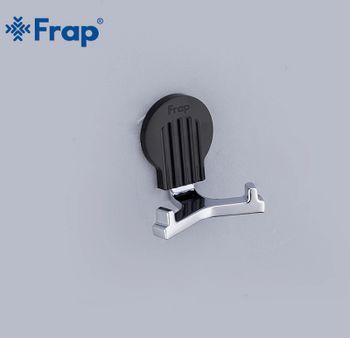 Двойной крючок Frap F33 F3305-2 Хром — фото 5, Крючки для полотенец
