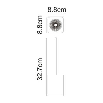 Ершик для унитаза WasserKRAFT Fulda K-691127 Белый — фото 2, Ершики для унитаза