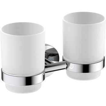 Стакан для зубных щеток Timo Saona 13034/00 двойной Хром — фото 1, Стаканы для зубных щеток