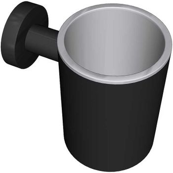 Стакан для зубных щеток Colombo Design Plus W4902.NM Черный матовый — фото 1, Стаканы для зубных щеток