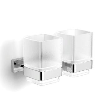 Стакан для зубных щеток Langberger Alster 11919A двойной Хром — фото 1, Стаканы для зубных щеток