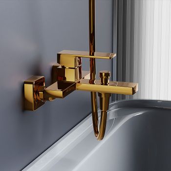 Смеситель для ванны Damixa Gala 531000600 Золото — фото 3, Смеситель для ванны