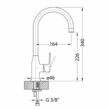 Смеситель для кухни Alveus Slim Monarch Copper new 1134834 Медь — фото 5, Смесители для кухни