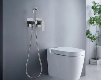 Гигиенический душ со смесителем Aquatek Лира AQ1420CR Хром — фото 2, Гигиенические души