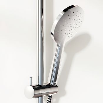 Душевая система Damixa Jupiter 977750000 с термостатом Хром — фото 5, Душевые стойки