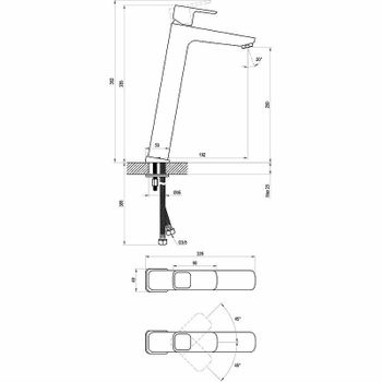 Смеситель для раковины Ravak 10° TD 015.00 X070091 Хром — фото 8, Смесители для раковины