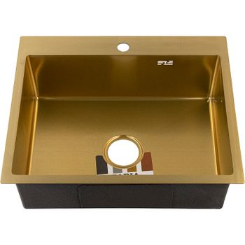 Кухонная мойка Fabia 60х50 60503Z Золото — фото 2, Кухонные мойки