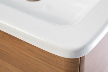 Тумба с раковиной Veedi Wooden 80 14000018 подвесная Орех — фото 8, Тумбы с раковиной