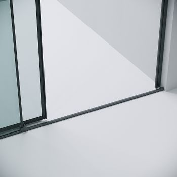 Душевая дверь Grossman Galaxy 100 100.K33.01.100.42.00 профиль Графит сатин стекло прозрачное — фото 7, Раздвижные душевые двери