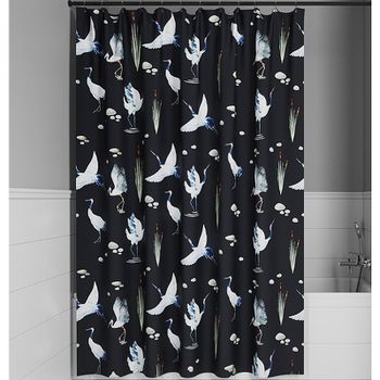 Штора для ванны Iddis Base 180х200 BP01P18i11 Черная — фото 1, Шторы для ванной