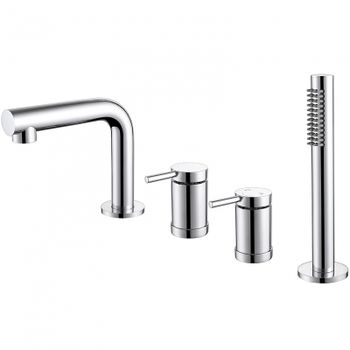 Смеситель на борт ванны Abber Emotion AF8813 Хром — фото 1, Смесители на борт ванны