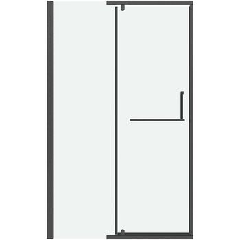 Душевая дверь Grossman Pragma 110 100.K33.03.110.42.00 профиль Графит сатин стекло прозрачное — фото 1, Распашные душевые двери