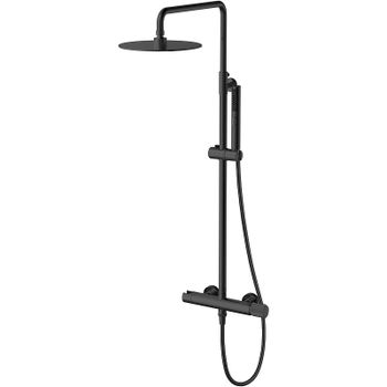 Душевая система Allen Brau Liberty 5.33007-31 Черная матовая — фото 1, Душевые стойки