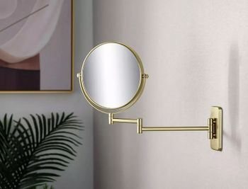 Товар: Косметическое зеркало Schein 9341BG Золото матовое - фото 5 Косметическое зеркало Schein 9341BG Золото матовое — фото 5, Косметические зеркала