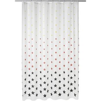 Штора для ванны Ridder Stella 180х200 32620 Белая с узором — фото 1, Шторы для ванной