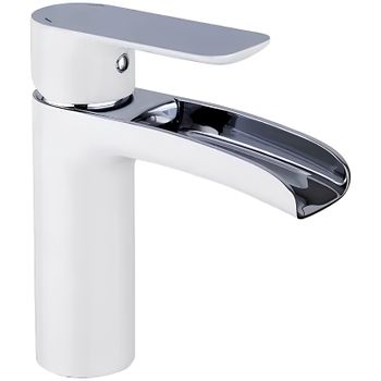 Смеситель для раковины Gappo G48 G1048-8 Белый Хром — фото 1, Смесители для раковины