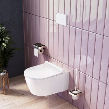 Унитаз Damixa Jupiter DX77C1700SC подвесной с сиденьем Микролифт — фото 4, Подвесные унитазы