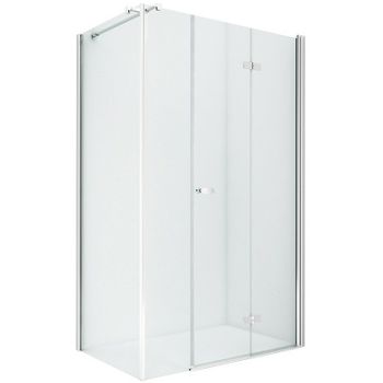 Душевой уголок New Trendy New Soleo Chrome 100x120 R K-0624 профиль Хром стекло прозрачное — фото 1, Прямоугольные душевые уголки