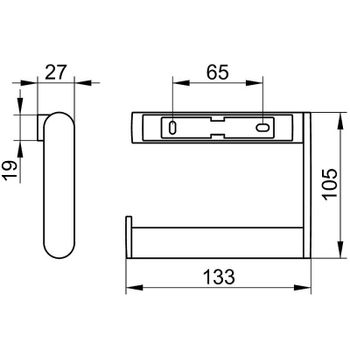 Держатель туалетной бумаги Keuco Edition 90 14962070000 Нержавеющая сталь — фото 4, Держатели туалетной бумаги