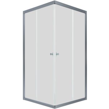 Душевой уголок Triton Вента-Хром 80х80 Щ0000057861 профиль Хром стекло прозрачное — фото 1, Квадратные душевые уголки