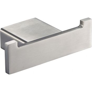 Крючок двойной Milacio Ultra MCU.950.SS / нержавеющая сталь / настенный / 9x3x5 см — фото 1, Крючки для полотенец