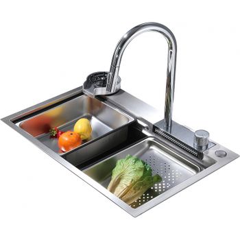 Кухонная мойка Abber Wasser Kreis 68 AF2194 Хром — фото 1, Кухонные мойки