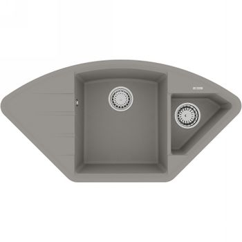 Кухонная мойка Lemark Irkana 980 9910045 Грей — фото 1, Кухонные мойки