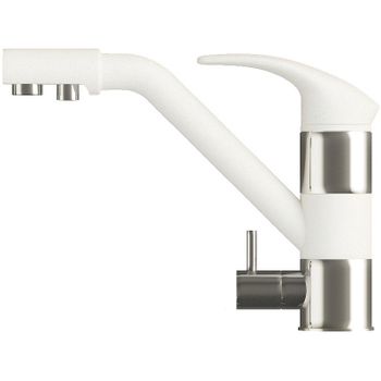 Смеситель для кухни Polygran Дуо №36 660700 Белый хлопок — фото 1, Смесители для кухни