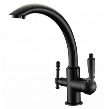 Смеситель для кухни ZorG Clean Water ZR 314 YF-33 BLACK Чёрный — фото 1, Смесители для кухни
