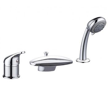 Смеситель на борт ванны Aquanet Practic AF111-63B Хром — фото 1, Смесители на борт ванны