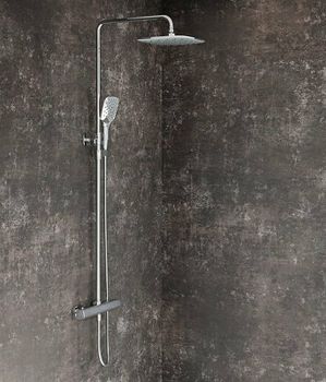 Душевая система Ravak 10° Free TD F 091.00/150 X070141 с термостатом Хром — фото 4, Душевые стойки