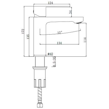 Смеситель для раковины Splenka S222.10.09 Графит матовый — фото 13, Смесители для раковины