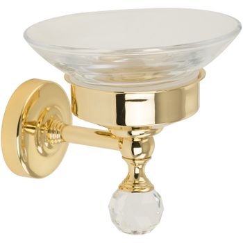 Мыльница Migliore Amerida 16593 Золото с кристаллом Swarovski — фото 1, Мыльницы