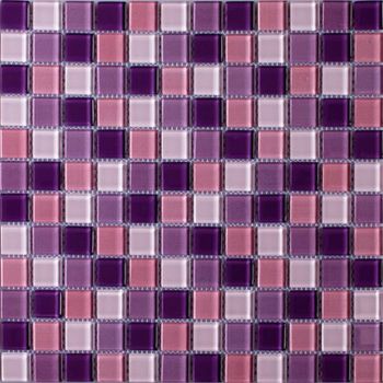 Стеклянная мозаика Caramelle mosaic Acquarelle 4 мм Lavander 29,8x29,8 см — фото 1, Мозаика