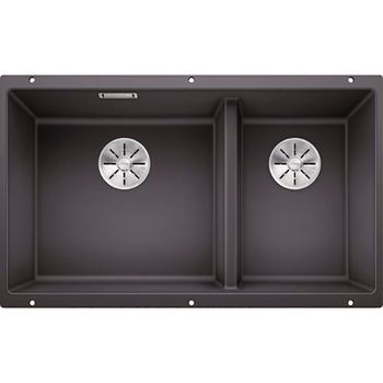 Кухонная мойка Blanco Subline 430/270-U 523152 Темная скала — фото 1, Кухонные мойки