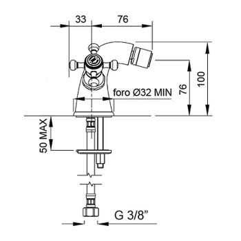 Смеситель для биде Migliore Lady 18822 Хром — фото 2, Смесители для биде
