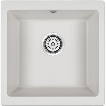 Кухонная мойка Paulmark Gera 50 PM104546-WH Белая — фото 1, Кухонные мойки