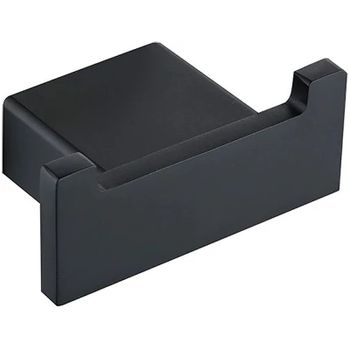 Двойной крючок Orans P-7206 7206p00 Черный матовый — фото 1, Крючки для полотенец