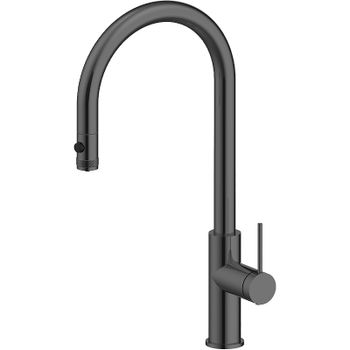 Смеситель для кухни Paulmark Galant Ga213077-GM Вороненая сталь — фото 1, Смесители для кухни