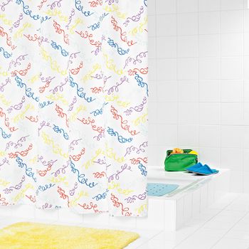 Штора для ванны Ridder Carneval 200х180 Цветная — фото 1, Шторы для ванной