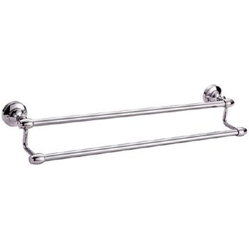 Полотенцедержатель CeramaLux Bianco 52009 двойной Хром — фото 1, Полотенцедержатели