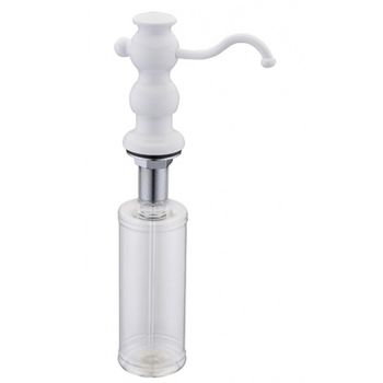 Дозатор для жидкого мыла ZorG ZR-25 WHITE Белый — фото 1, Дозаторы для кухонных моек